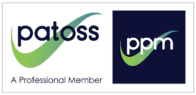 PATOSS professional member and PPM accreditation badges